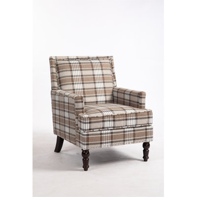 Chaise d'appoint, fauteuil rembourré avec garniture cloutée pour le salon