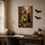 «Three Witch Kittens Brewing Green Potion in Woods», art mural sur toile-684863779