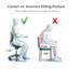 Chaise de dessinateur Saddle - Tabouret ergonomique à hauteur réglable avec dossier et mécanisme d'inclinaison pour les bureaux debout, les studios et les laboratoires-1055123773