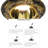 Single Head Led Brushed Brass Spot Light With Hand Drawn Pattern 8w, American-style All-copper Downlight