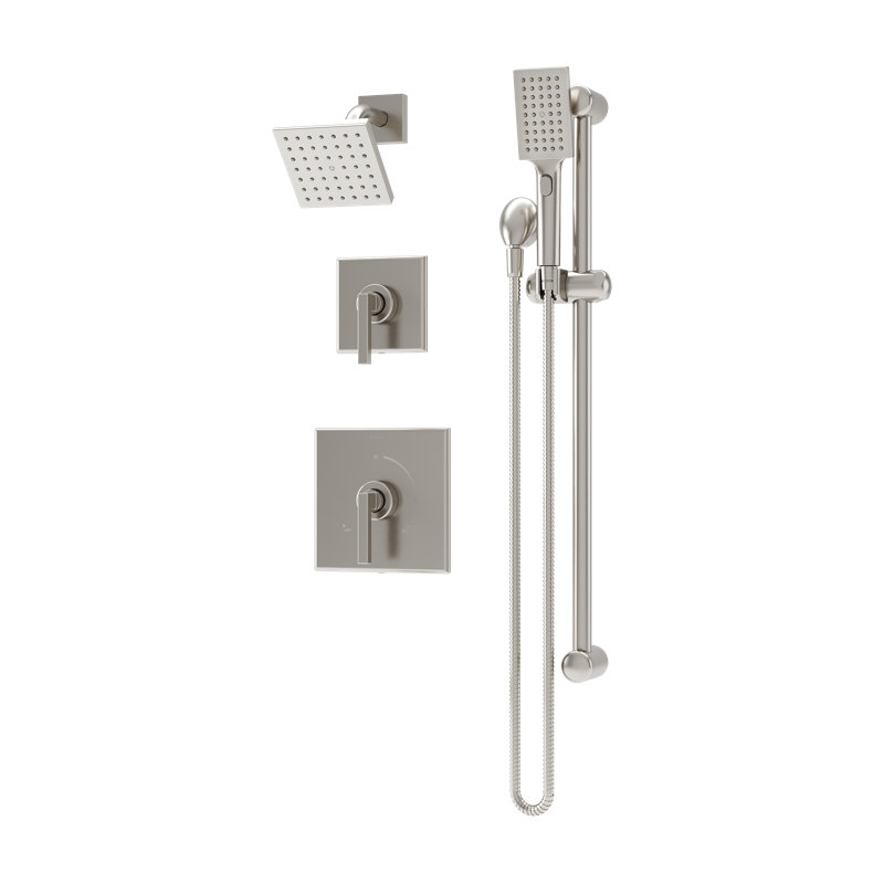 Système de douche Duro HydroMersion avec douchette, Nickel satiné