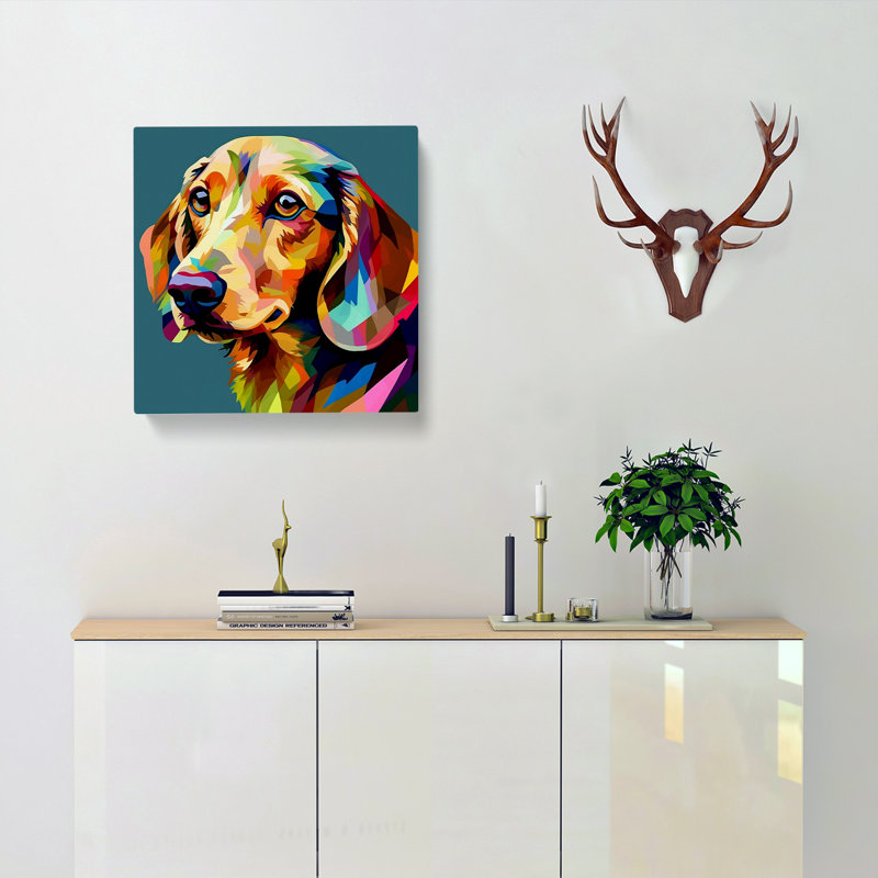 Dachsund Abstract - No Frame Print