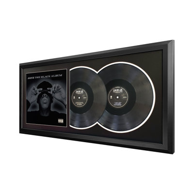 Jay-Z "The Black Album" Framed Double Record with Black Mat