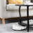 Small Round Coffee Table With Open Storage,23" 2-Tier Coffee Side Tables-372390549