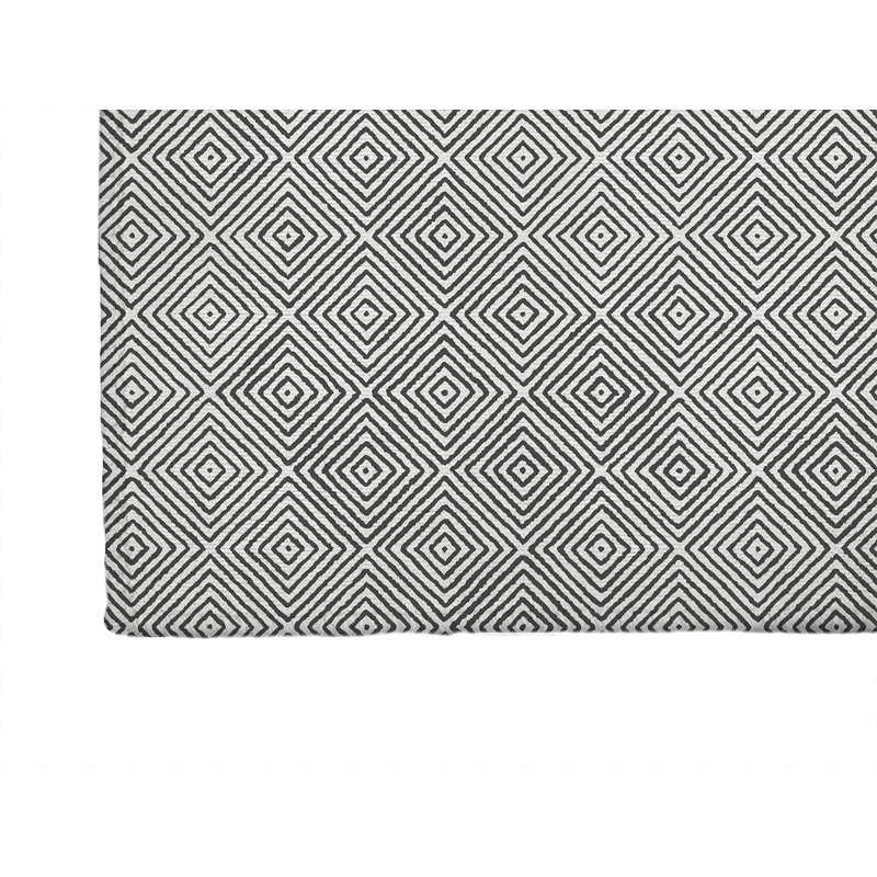 Ikat Spray Kids Play Mat, Rectangle 60" x 84", Ivory/Charcoal