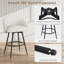 Ensemble de 6 tabourets de bar, tabourets de bar pivotants à 360 ° avec dossier, rembourrage en tricot de polyester, structure en métal avec repose-pieds-1555603801-1555603804