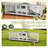 94.5'' Rabbit Hutch With 8 Wheels