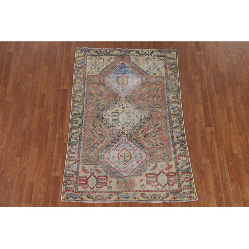 Geometric Traditional  Area Rug 4x6