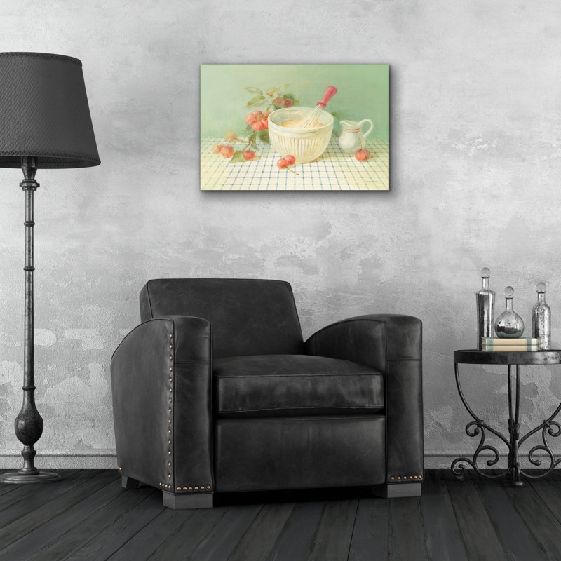Art mural en verre «Bake With Cherries» par Danhui Nai, H 16 po x l 24 po x P 0,2 po
