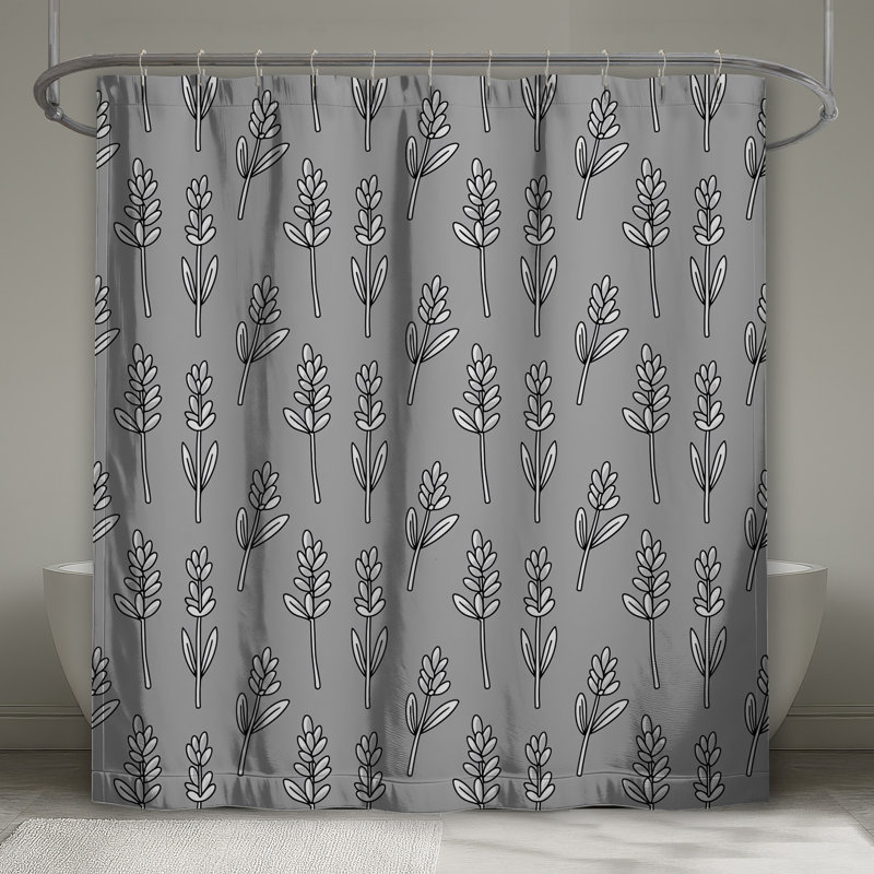 Rideaux de douche lavande très longs, L 70 po x H 72 po