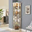 Vitrine d'angle vitrée d'angle pour vitrine d'angle pour le salon, la vitrine, la collection Antique, le vin et le bar