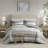 Rhodes Cotton Blend Striped Duvet Cover Set-1816810573