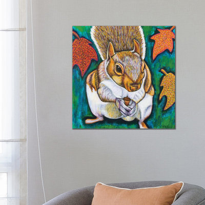 Fall Squirrel by Teal Buehler - Gallery-Wrapped Canvas Giclée on Canvas
