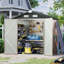 6.5 ft. W x 4 ft. D Steep Slope Metal Traditional Storage Shed 