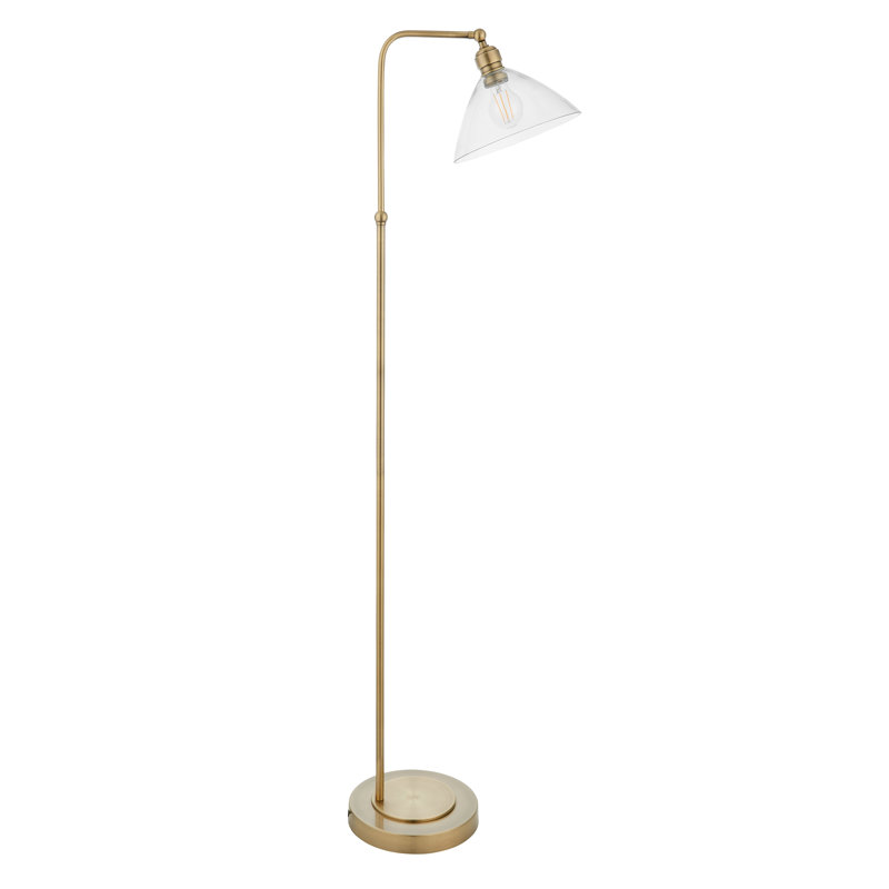 Avriett 142cm Task Floor Lamp, Antique Brass , Gold