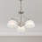 Annete 3 - Light Steel Dimmable Kitchen Island Dome Chandelier-22741712