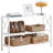 Console Table,Multifunctional Sofa Side Table with Shelves,Behind Couch TV Tables