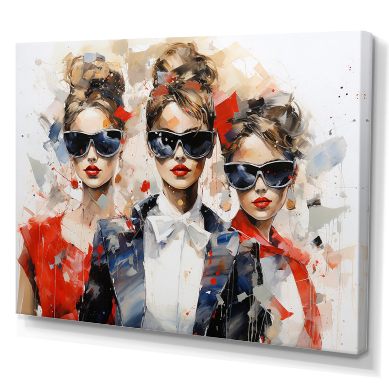 «Woman Fashion Fusion I» - Impression, H 30 po x l 40 po x P 1,5 po, Toile tendue