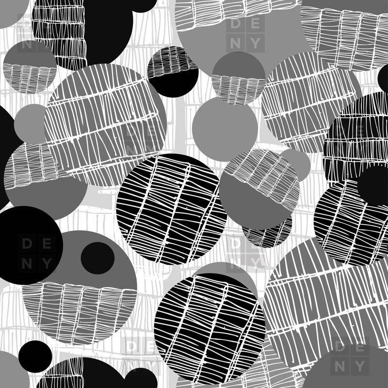 Rideau de douche texturé simple Geo, Gris noir texturé géométrique