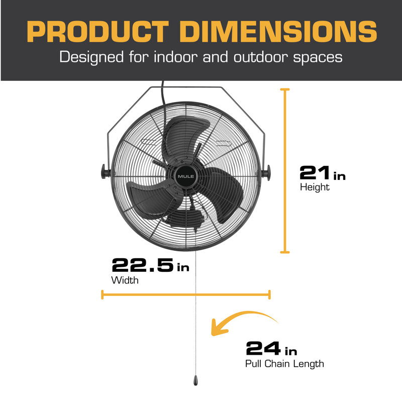 Ventilateur mural d'extérieur 20 po Mule