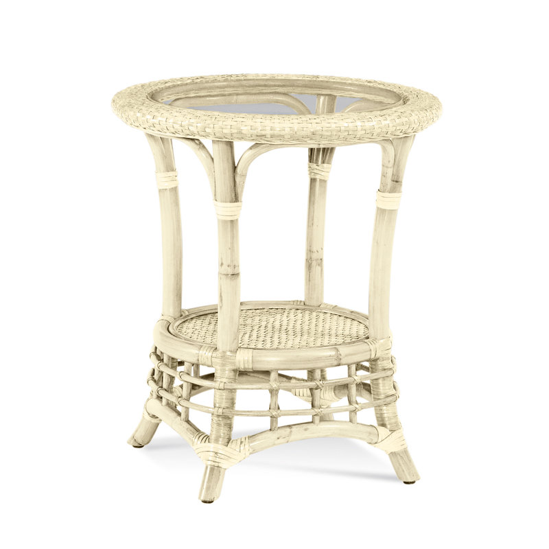 Luca End Table, Bisque