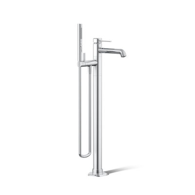 Occasion Floor-Mount Bath Filler Trim With Handshower