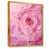 Toile avec cadre flottant or