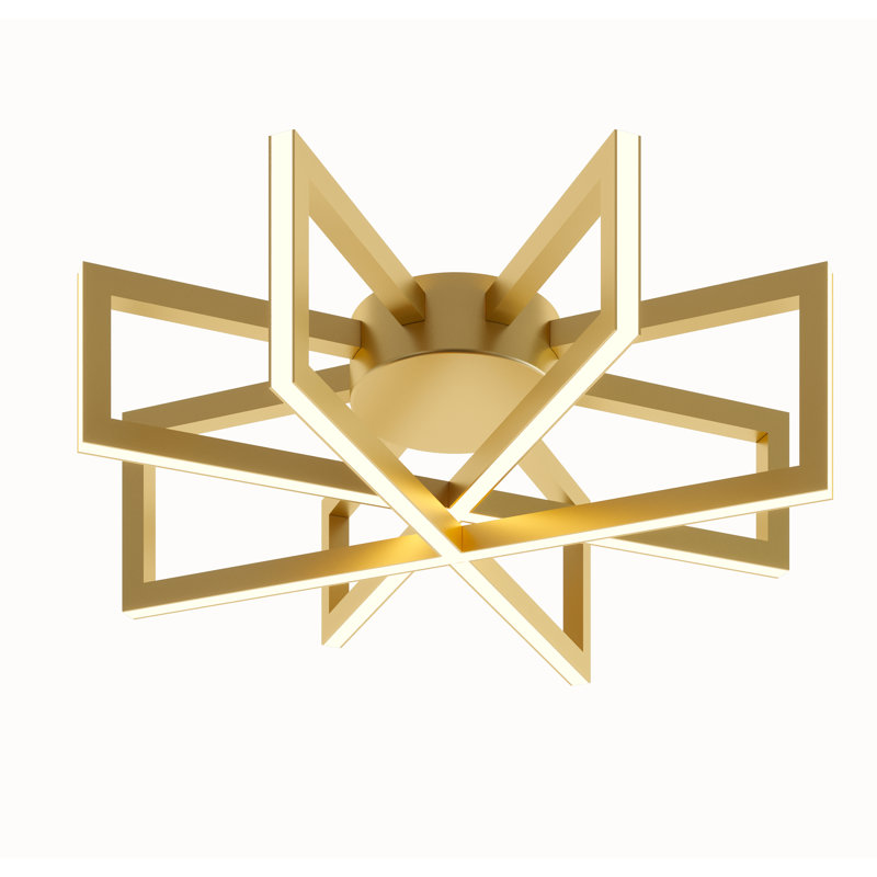 Dhulin LED Flush Mount, Gold, 13" W x 13" D