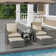 Mapleview 2-Person Patio Conversation Set with Cushions and Ottoman