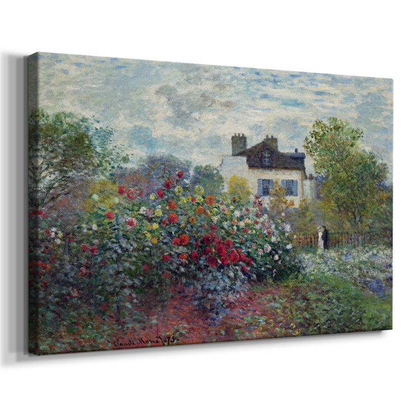 Le jardin de l'artiste à Argenteuil - Cavas enveloppés de galerie, 32 x 48