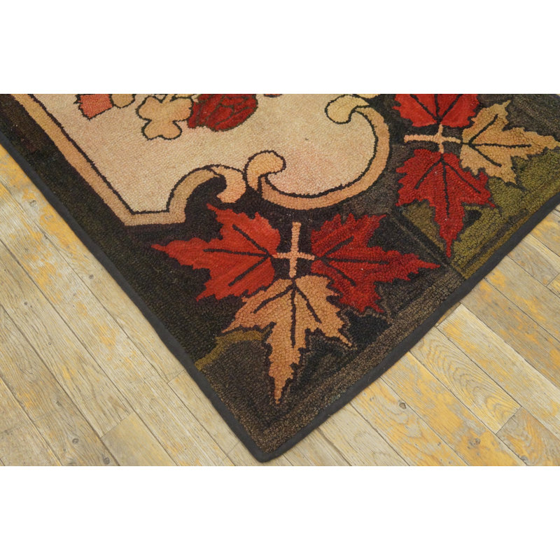 Hand Knotted Wool Floral Area Rug