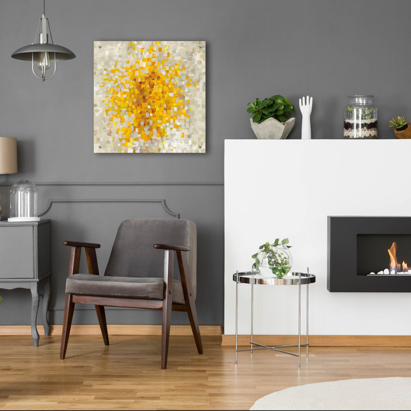  «Summer Blocks» par Danhui Nai, art mural en verre acrylique, 24 po x 24 po
