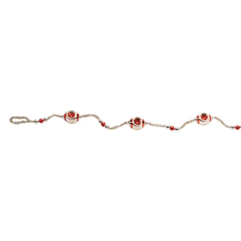 Glass Reflector Ornament String Garland