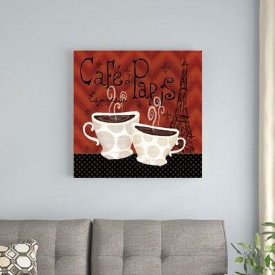 «At the Cafe II» par Véronique Charron, reproduction d'art sur toile tendue