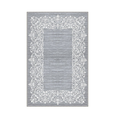 Tapis d'entrée élégant, 31,5 po x 78,7 po | 100% polyester, hauteur des poils de 0,4 pouce | Pois antibactérien et antidérapant en feutre de PVC | Lavable à la machine, conception tissée durable | Parfait pour les vestibules et les espaces de vie