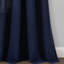 Paire de rideaux semi-transparents avec œillets en mélange de coton-502131902
