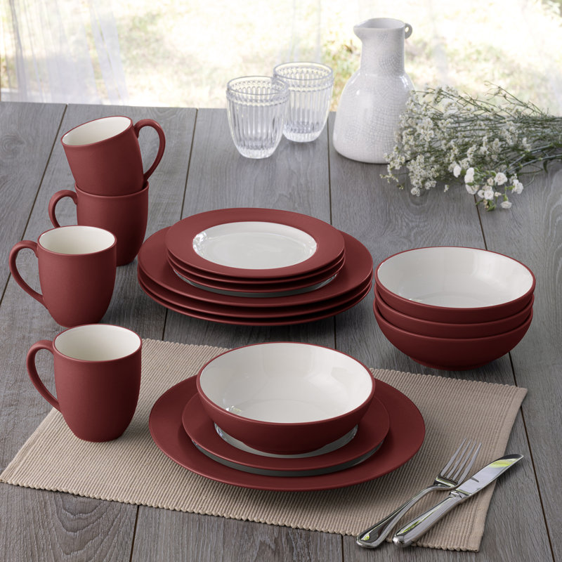 Service de table 16 pièces Noritake Colorwave, service pour 4, Framboise