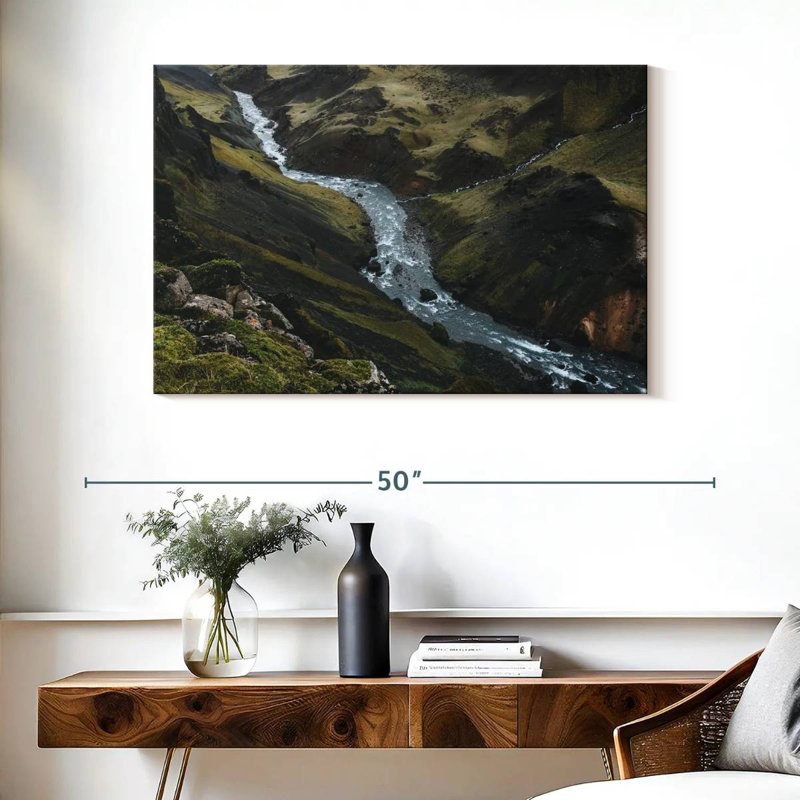 Alvord, rivière Islande, H 26 po x l 39 po