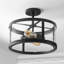 Pinkney Glass Semi Flush Mount-589486593