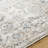 Linklater Floral Machine Woven Polyester Area Rug in Gray-870951648