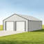 25 pi L 33 pi. D Abri de garage extérieur en métal avec portes