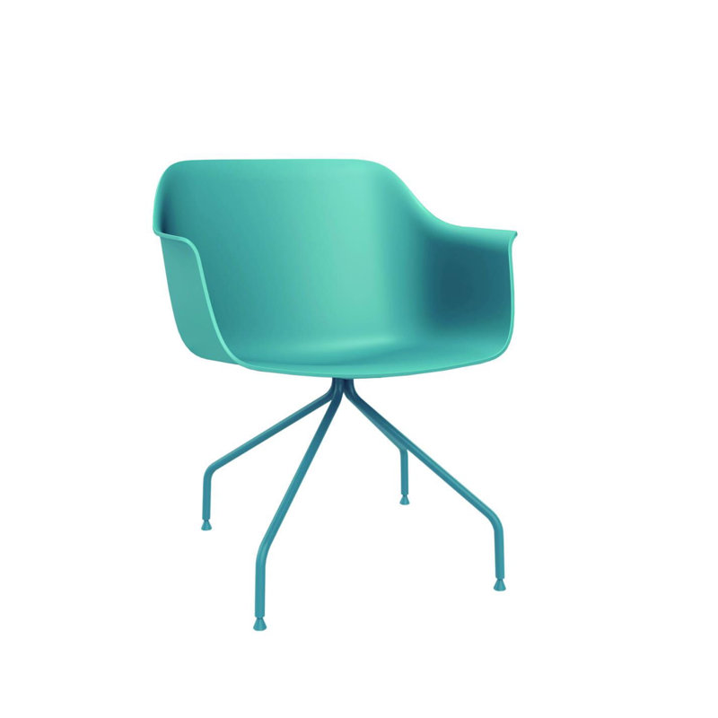Shape Spider Outdoor Dining Armchair, Retro Blue
