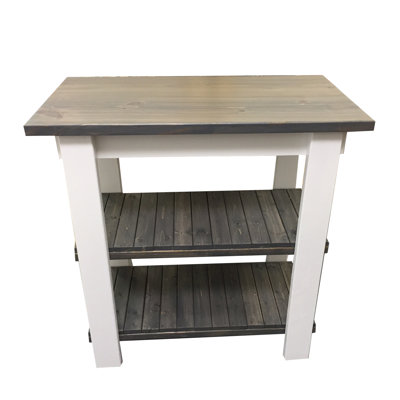 Mccardle 36 " W Kitchen Island with Solid Wood Top