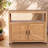 Multi - Purpose Patio Bar Table With Storage, Slatted Design For An Elegant Look, Fir Construction, 38.53 Lb Product Weight Console Storage Compartment, Appeal, Naturally Fir,-493985459