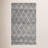 Russo Hand Woven Wool/Cotton Geometric Rug in Ivory/Black-1136802781
