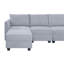Canapé modulaire convertible en U à 9 places avec 2 repose-pieds Lolah-1215120367