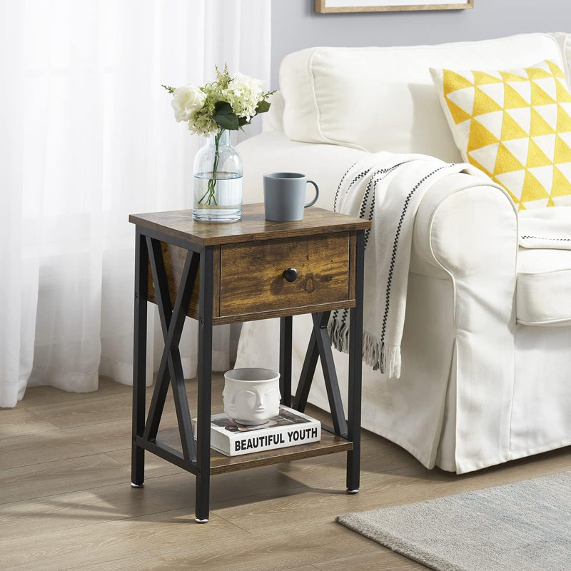 Table de chevet, Brun antique