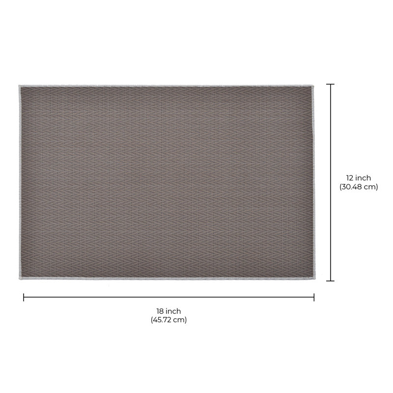 Protecteur de table brun en dents de scie en PVC durable résistant aux égratignures