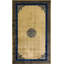 Tapis beige antique à médaillon chinois des années 1900