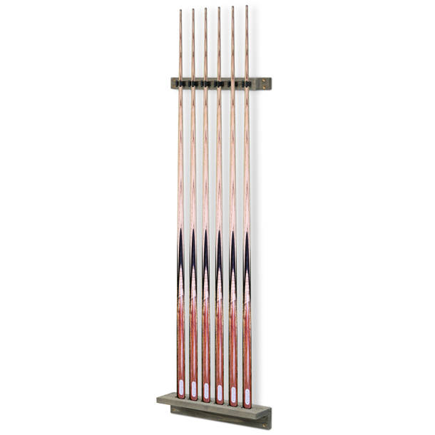 MyGift Solid Wood Floor Pool Cue Rack | Wayfair